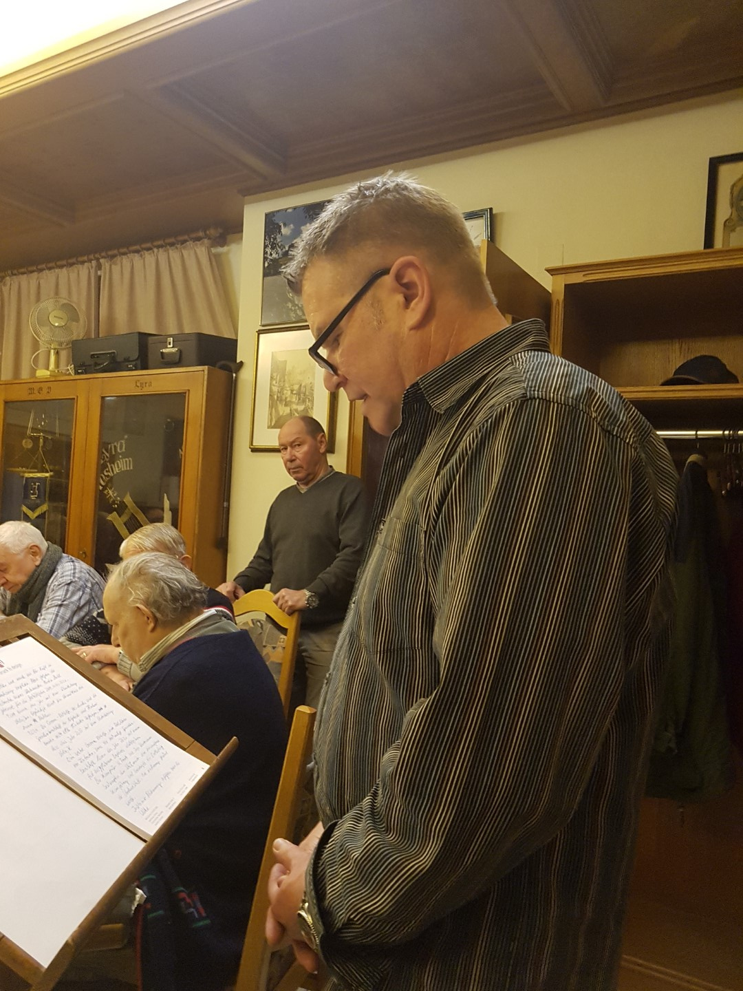 Michael beim Jahresrückblick